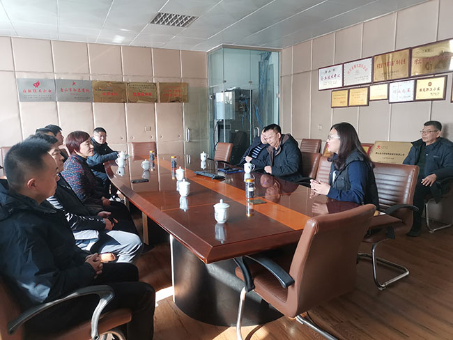 Federação da Indústria e Comércio de Shandong visitou Tangshan Jinsha Company